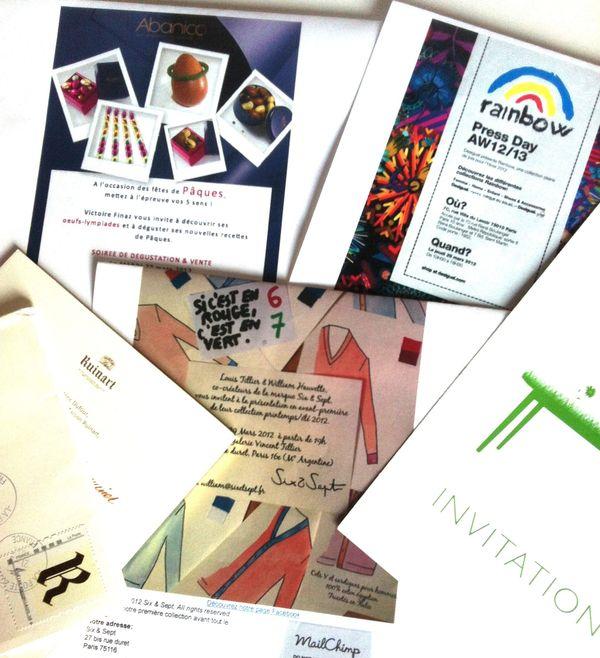 Invitations du jour Invitations du jour