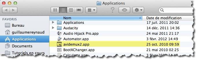 #392 Comment utiliser AviDemux sous MAC OSX Lion.