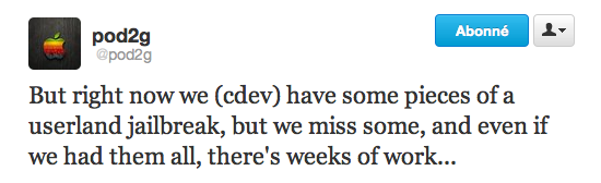 pod2g jailbreak 2 Des nouvelles du jailbreak iOS 5.1 pour iPhone 4S et iPad