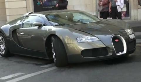 Samuel-Etoo-Driving-His-Bugatti-Veyron-in-Paris Samuel Eto’o & his wife Georgette show off their Multi-Million Dollar Bugatti Veyron