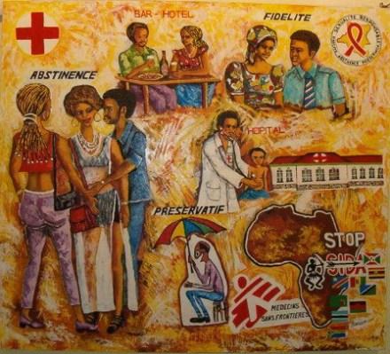La sensibilisation pour la luttre contre le SIDA en Afrique