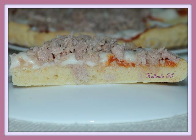 Pizza sans gluten ( 2èmè recette ) Pizza sans gluten ( 2èmè recette )