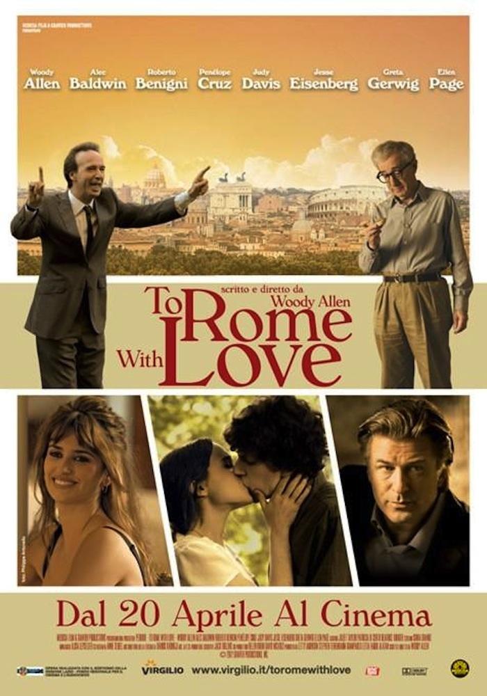 L’affiche italienne de To Rome with Love
