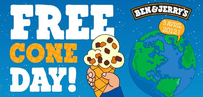 Ben & Jerry’s Free Cone Day ! Ben & Jerry’s Free Cone Day !