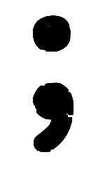 Quelques pas en arrière Point-virgule - Typo - You Rock Marbelous