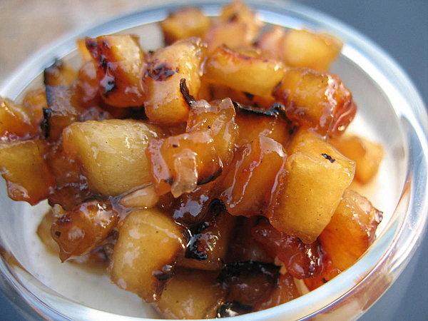 PANNA COTTA A LA VANILLE & SES POMMES CARAMELISEES 020412 PANNACOTTA VANILLE ET POMME CARAMELISEE 004