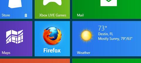 metro start Mozilla offre un premier aperçu de Firefox sous Windows 8