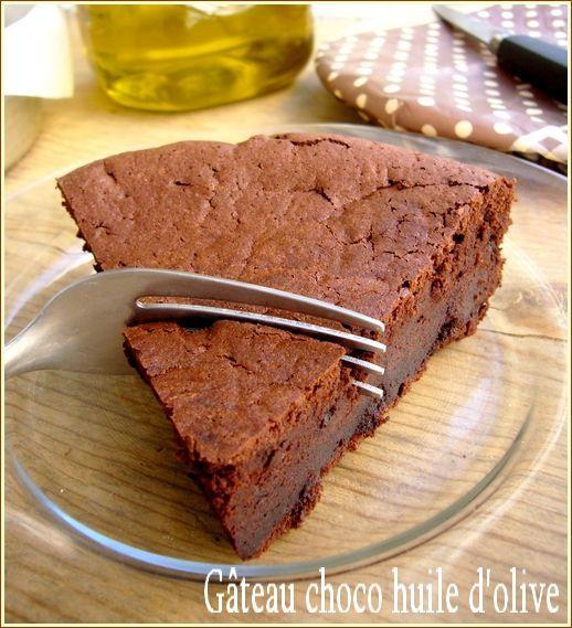 Gâteau choco et huile d'olive autre presen avec titire