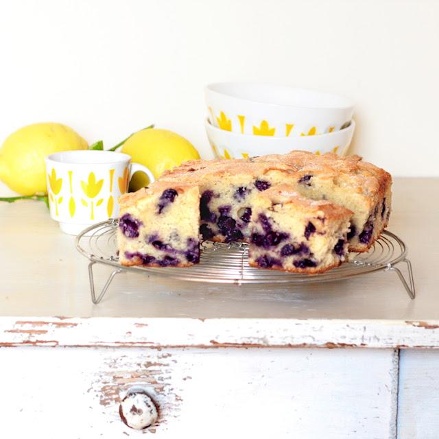 Blueberry cake - Gâteau aux myrtilles