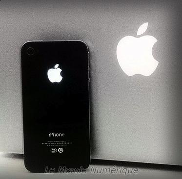 Impressionnez avec le kit logo Apple électroluminescent pour iPhone 4