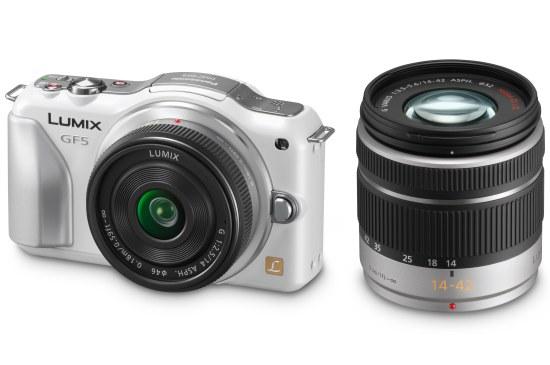 Panasonic GF5 with 14 42mm kit lens Panasonic Lumix GF5   CMOS de 12,1 millions   12 800 ISO