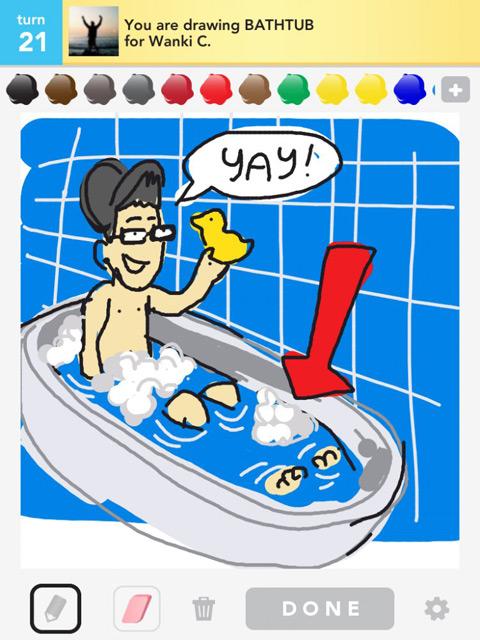 draw something bathtub