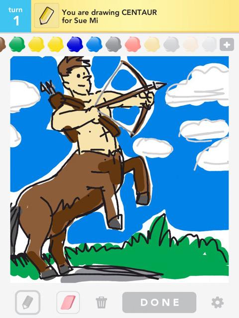 draw something centaur
