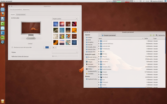 Espacedetravail1 81 560x350 Ubuntu 12.04   Orion un thème compatible Unity