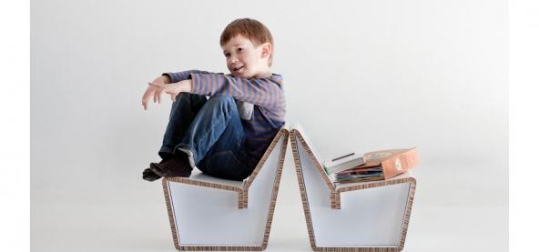 Du mobiler en carton design pour enfant chez Showroom Finland Du mobiler en carton design pour enfant chez Showroom Finland