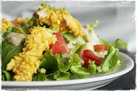 Salade poulet croustillant