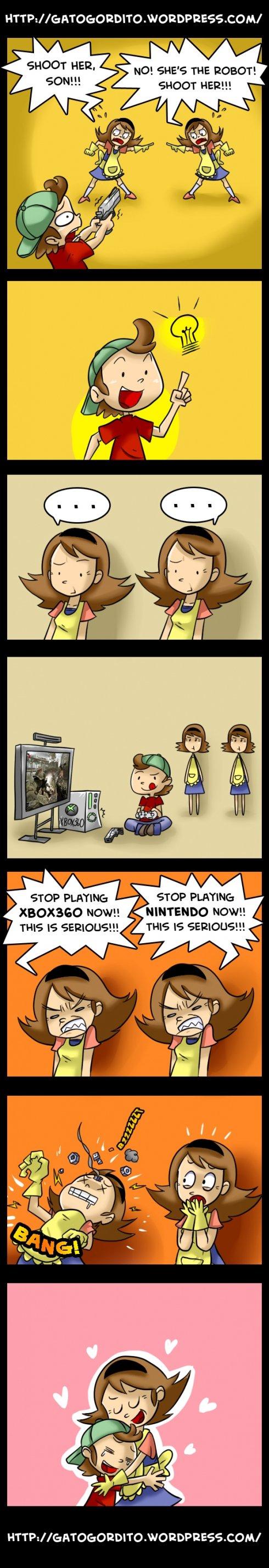 Humour les mères les jeux vidéos
