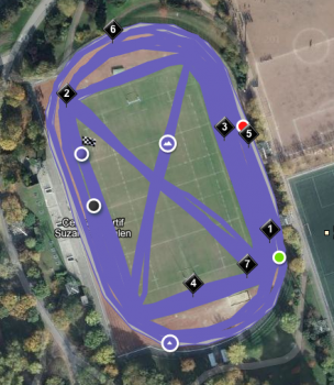 271ème sortie - Trace 271ème sortie – Tricotage sur piste