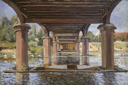 Alfred Sisley, Under the Bridge at Hampton Court, 1874. Kunstmuseum Winterthur.