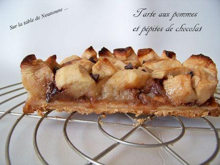 Tarte aux pommes et pépites de chocolat Tarte aux pommes et pépites de chocolat 2