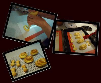 Cygnes garnis en pâte à choux Cygnes garnis en pâte à choux