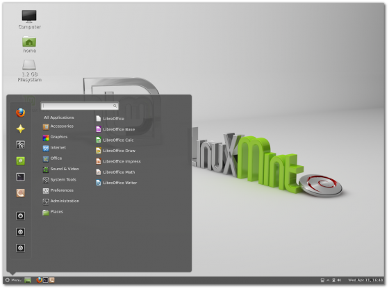 cinnamon cinnamon 560x416 Linux Mint Debian 201204 RC disponible