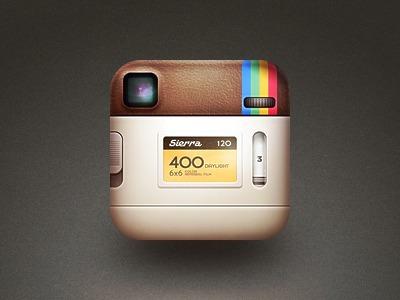 Découvrez la face arrière de l'icône Instagram sur iPhone...
