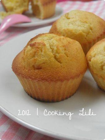 ♥ Moelleux aux Amandes au coeur surprise de Lemon curd P4100020