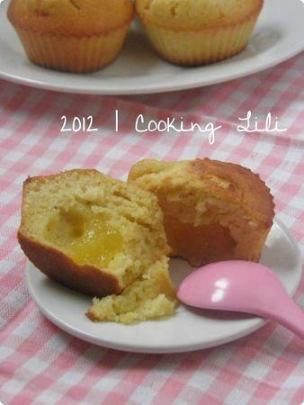 ♥ Moelleux aux Amandes au coeur surprise de Lemon curd P4100023