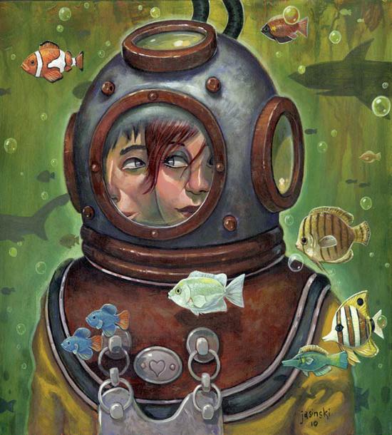 Aaron-Jasinski-geek-painting-2 Quand l’absurde rencontre la peinture