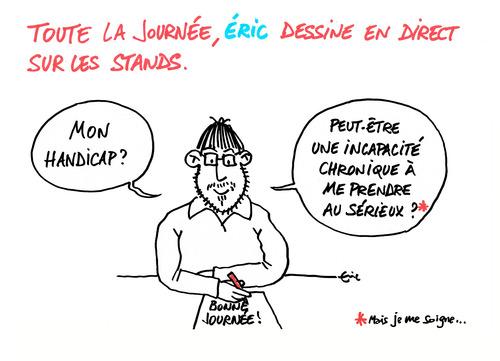#dessin Stéréotypes sur le #handicap en entreprise Eric_dessine