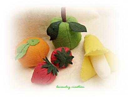 c’est bon !!! Les fruits du marché en feutrine