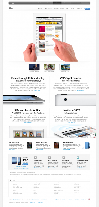 Apple web iPad Mac Aficionados Apple et 20 sites web à couper le souffle!