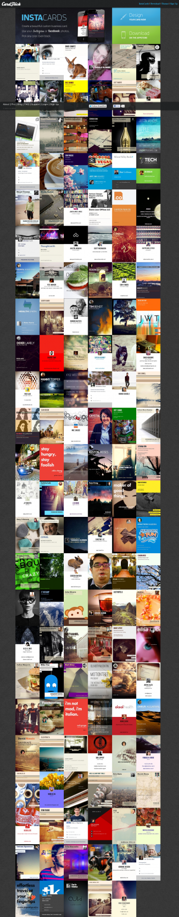 CardFlick - Create & Share Beautiful Business Cards Apple et 20 sites web à couper le souffle!