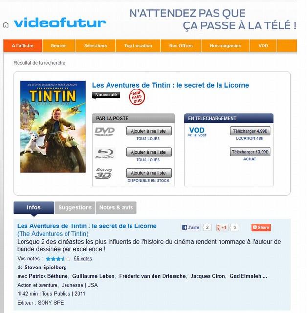 Le catalogue Sony Pictures Home Entertainment entre chez Videofutur Le catalogue Sony Pictures Home Entertainment entre chez Videofutur