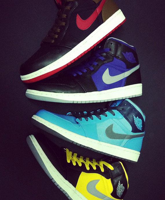 air-jordan-1-phat-upcoming-2012-colorways-1 Air Jordan 1 Phat Mid Holiday 2012