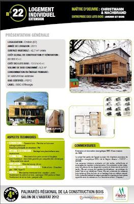 Les prix du Palmarès régional 2012 de la construction Bois Les prix du Palmarès régional 2012 de la construction Bois