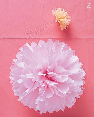 Pompoms en papier de soie - DIY Pompoms en papier de soie - DIY