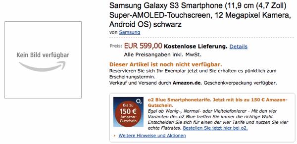 galaxysiii amazon Le Samsung Galaxy S3 sinvite sur Amazon