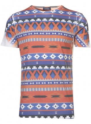T-shirt à motifs aztèque topman