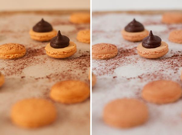 macaron retouche macaron retouche Photographie culinaire : lavant/après avec retouche