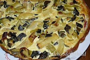 tarte aux pommes, poireaux et jambon P1140696.JPG