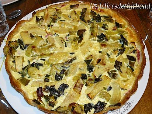 tarte aux pommes, poireaux et jambon P1140691.JPG