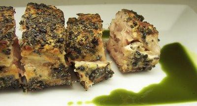 Thon albacore mi-cuit en croûte de graines