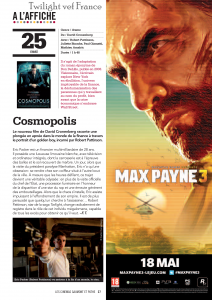 Cosmopolis, SWATH et OTR dans le nouveau mag Gaumont