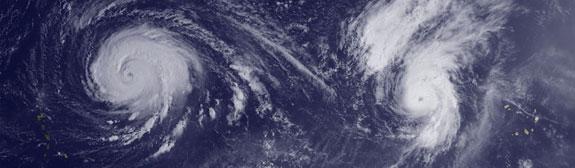 Ouragan-Igor-et-ouragan-Julia-dans-Atlantique