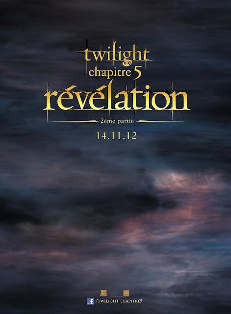 Affiche Teaser Twilight Chapitre 5 Révélation .