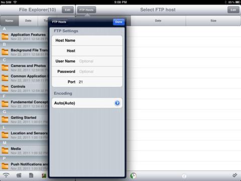 FTP Lutin, connectez vous facilement à vos serveurs à distance depuis votre iPad [Gratuit]