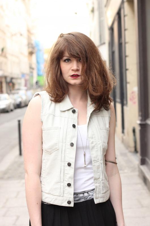 veste jean sans manches bensimon Sid