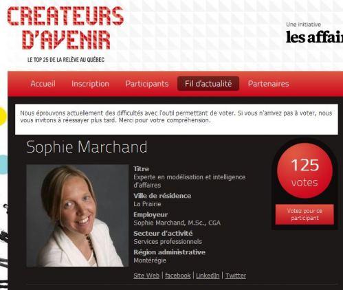 Créateurs d'avenir PROBLEMES CRÉATEURS D’AVENIR: UN CONCOURS LÉGITIME???